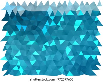 Dark BLUE vector low poly template. Colorful abstract illustration with gradient. Brand-new design for your business.