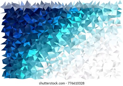 Dark BLUE vector low poly background. A vague abstract illustration with gradient. Brand-new design for your business.