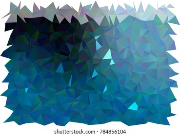 Dark BLUE vector low poly background. A completely new color illustration in a vague style. The best triangular design for your business.