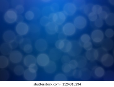Dark BLUE vector modern bokeh pattern. A completely new color illustration in a bokeh style. The blurred design can be used for your web site.