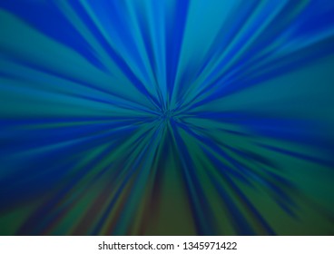 Dark BLUE vector modern bokeh pattern. A vague abstract illustration with gradient. Brand new style for your business design.