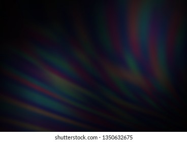 Dark BLUE vector modern bokeh pattern. Modern geometrical abstract illustration with gradient. The elegant pattern for brand book.