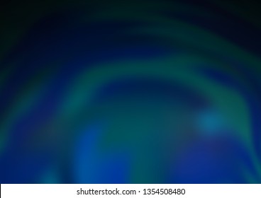 Dark BLUE vector modern bokeh pattern. Modern geometrical abstract illustration with gradient. The elegant pattern for brand book.