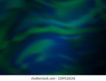 Dark BLUE vector modern bokeh pattern. Colorful illustration in abstract style with gradient. The best blurred design for your business.