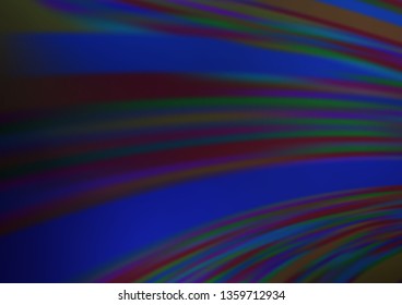 Dark BLUE vector modern bokeh pattern. A completely new color illustration in a bokeh style. The background for your creative designs.