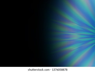 Dark BLUE vector modern bokeh pattern. Creative illustration in halftone style with gradient. A new texture for your design.