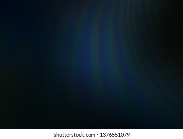 Dark BLUE vector modern bokeh pattern. Modern geometrical abstract illustration with gradient. A completely new template for your design.