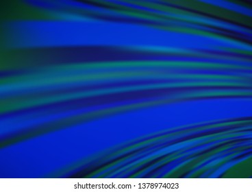 Dark BLUE vector modern bokeh pattern. Glitter abstract illustration with an elegant design. The best blurred design for your business.