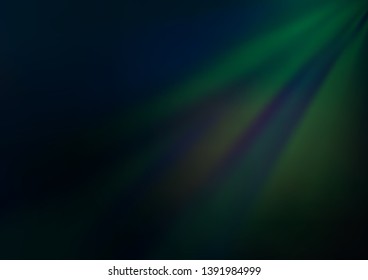 Dark BLUE vector modern bokeh pattern. A vague abstract illustration with gradient. A completely new design for your business.