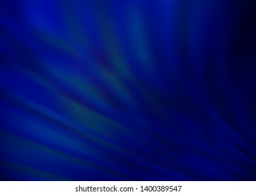 Dark BLUE vector modern bokeh pattern. Glitter abstract illustration with an elegant design. The blurred design can be used for your web site.