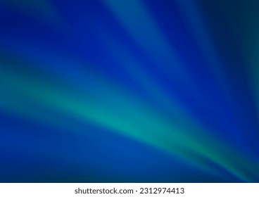 Dark BLUE vector modern bokeh pattern. A vague abstract illustration with gradient. A completely new template for your design.
