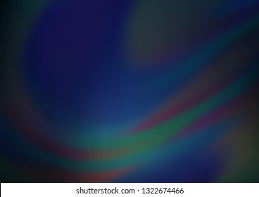 Dark BLUE vector modern elegant template. Colorful illustration in blurry style with gradient. The elegant pattern for brand book.