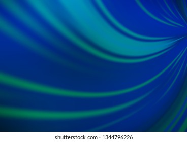 Dark BLUE vector modern elegant background. A completely new color illustration in a bokeh style. The template can be used for your brand book.