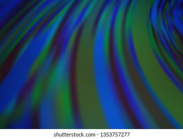 Dark BLUE vector modern elegant background. Colorful illustration in blurry style with gradient. The blurred design can be used for your web site.