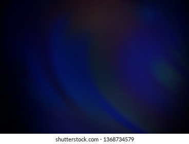 Dark BLUE vector modern elegant background. A vague abstract illustration with gradient. The elegant pattern for brand book.