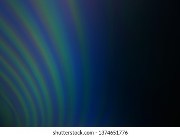 Dark BLUE vector modern elegant background. Colorful illustration in abstract style with gradient. A completely new template for your design.