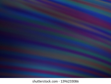 Dark BLUE vector modern elegant background. Modern geometrical abstract illustration with gradient. Brand new style for your business design.