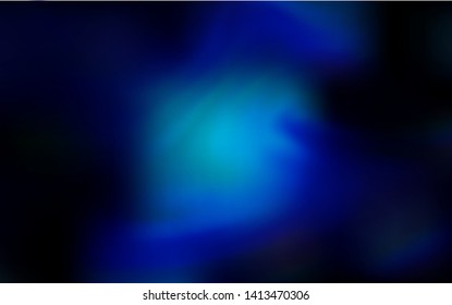 Dark BLUE vector modern elegant background. A completely new colored illustration in blur style. Background for designs.
