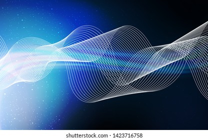 Dark BLUE vector modern elegant background. New colored illustration in blur style with gradient. New style for your business design.