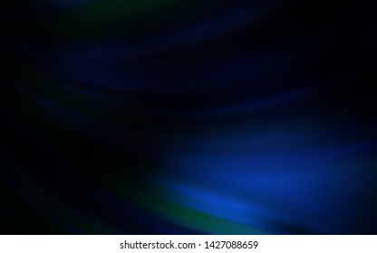 Dark BLUE vector modern elegant background. A completely new colored illustration in blur style. Blurred design for your web site.