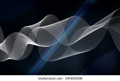 Dark BLUE vector modern elegant layout. Colorful abstract illustration with gradient. New style for your business design.