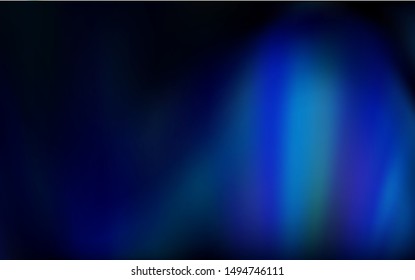 Dark BLUE vector modern elegant background. New colored illustration in blur style with gradient. The best blurred design for your business.