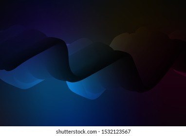 Dark BLUE vector modern elegant layout. Glitter abstract illustration with gradient design. Elegant background for a brand book.