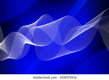Dark BLUE vector modern elegant background. Shining colored illustration in smart style. New way of your design.