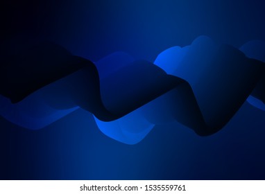 Dark BLUE vector modern elegant backdrop. Creative illustration in halftone style with gradient. The best blurred design for your business.