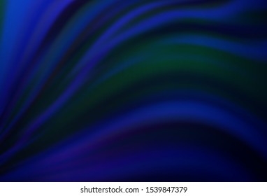 Dark BLUE vector modern elegant background. A completely new colored illustration in blur style. Background for designs.