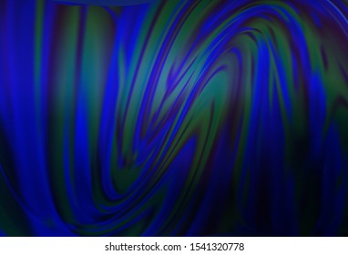 Dark BLUE vector modern elegant background. A completely new colored illustration in blur style. Blurred design for your web site.