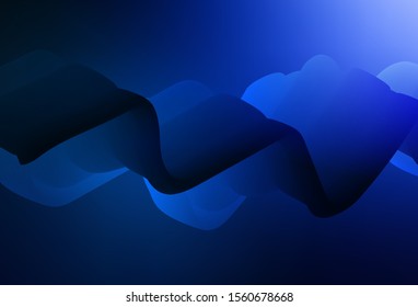 Dark BLUE vector modern elegant background. An elegant bright illustration with gradient. Background for a cell phone.