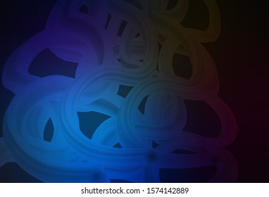 Dark BLUE vector modern elegant backdrop. Abstract colorful illustration with gradient. Blurred design for your web site.