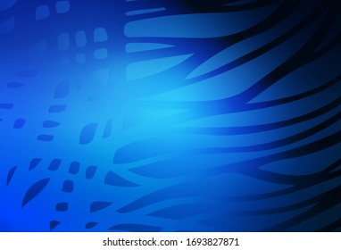 Dark BLUE vector modern elegant backdrop. Creative illustration in halftone style with gradient. Elegant background for a brand book.