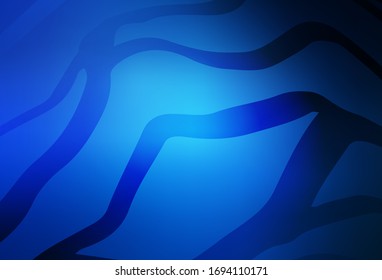 Dark BLUE vector modern elegant backdrop. Abstract colorful illustration with gradient. New style for your business design.