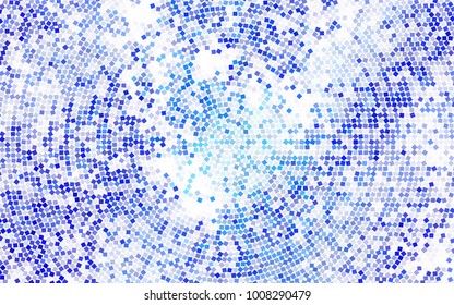 Dark BLUE vector modern geometrical background. Abstract template. Geometric pattern in square style with gradient.