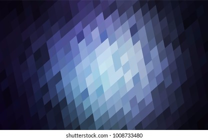 Dark BLUE vector modern geometrical background. Abstract template. Geometric pattern in square style with gradient.