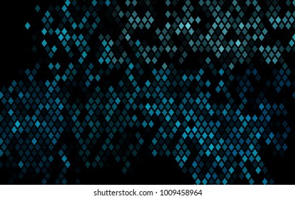 Dark BLUE vector modern geometrical background. Abstract template. Geometric pattern in square style with gradient.