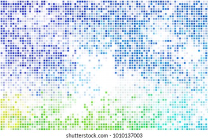 Dark BLUE vector modern geometrical background. Abstract template. Geometric pattern in square style with gradient.