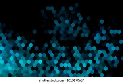 Dark BLUE vector modern geometrical abstract background. Texture, brand-new background. Geometric background in Origami style with gradient. 