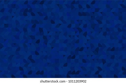Dark BLUE vector modern geometrical circle abstract background.