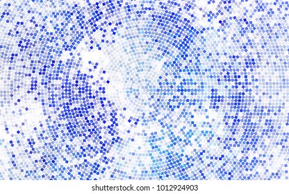Dark BLUE vector modern geometrical background. Abstract template. Geometric pattern in square style with gradient.