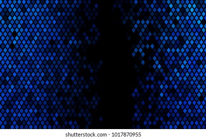 Dark BLUE vector modern geometrical background. Abstract template. Geometric pattern in square style with gradient.
