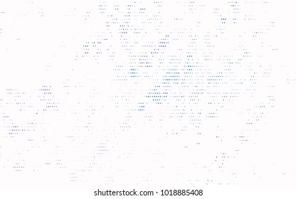 Dark BLUE vector modern geometrical circle abstract background. Dotted texture template. Geometric pattern in halftone style with gradient. 