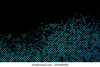 Dark BLUE vector modern geometrical background. Abstract template. Geometric pattern in square style with gradient.