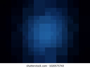 DARK BLUE vector modern geometrical abstract background. Texture template. Geometric pattern in Origami style with gradient. 