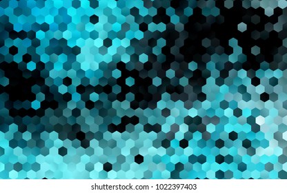 Dark BLUE vector modern geometrical abstract background. Texture, brand-new background. Geometric background in Origami style with gradient. 