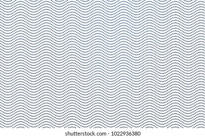 Dark BLUE vector modern geometrical circle abstract background. Dotted texture template. Geometric pattern in halftone style with gradient. 