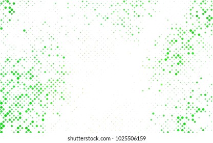 Dark BLUE vector modern geometrical circle abstract background. Dotted texture template. Geometric pattern in halftone style with gradient. 