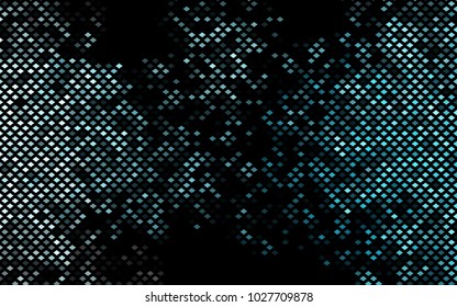 Dark BLUE vector modern geometrical background. Abstract template. Geometric pattern in square style with gradient.